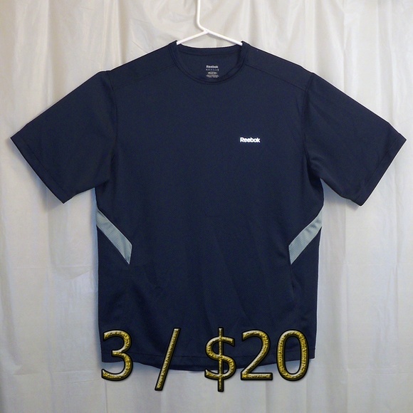 reebok 100 polyester t shirts